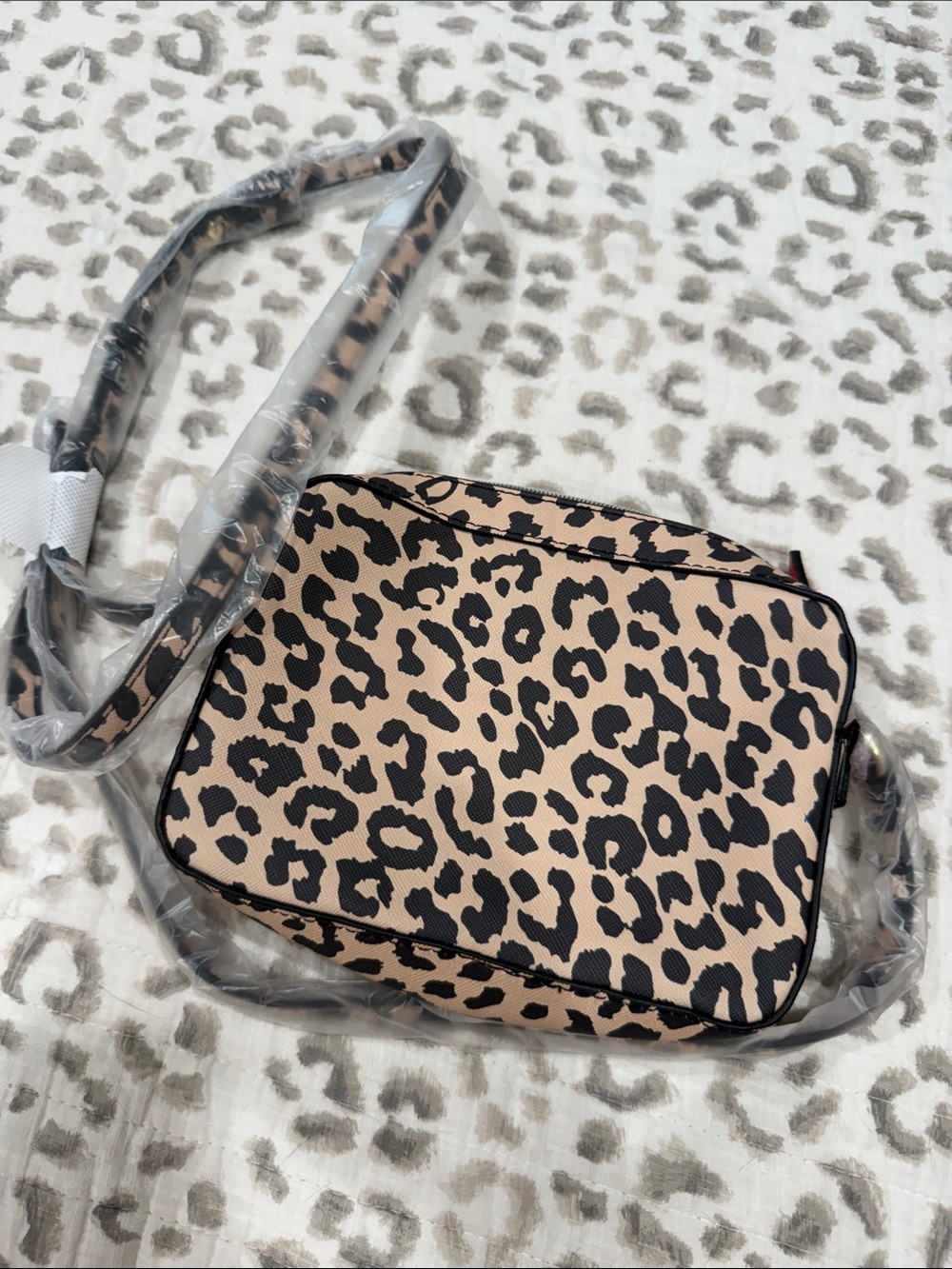 Estée Lauder Leopard Print Crossbody Bag